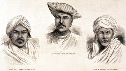 /data/Original Prints/Portraiture, Portraits, Occupations, Trades and Professions, People/JOGHI DAS A TAROO OF THE TERAI - A MAHARATTA CHIRF OR GWALIOR - JODA A BHOOTEA OF THE TERAI.jpg